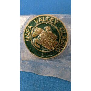 Vintage Tie Tac Lapel Pin Napa Valley Classic jumper steeplechase Enamel Pinback